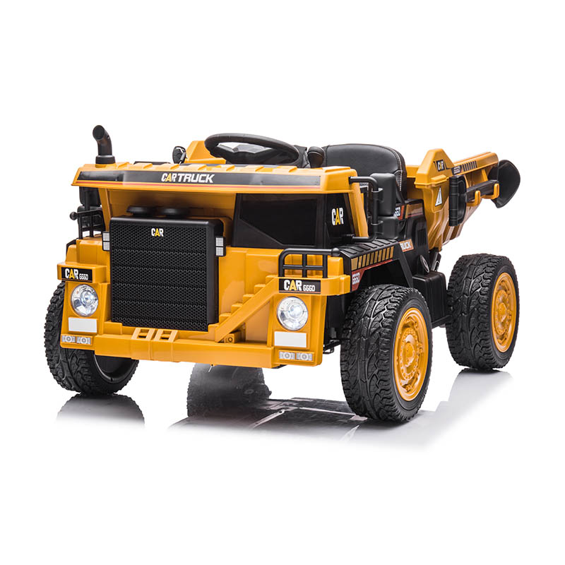 12V 2WD Kids Ride-On Construction Truck with Parental Remote & Music