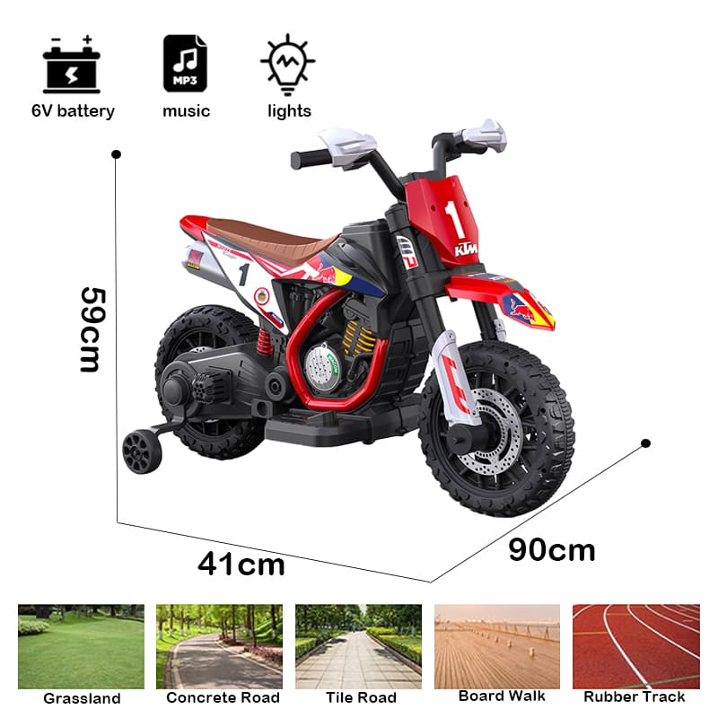 6V Electric Ride-On Motorbike for Kids