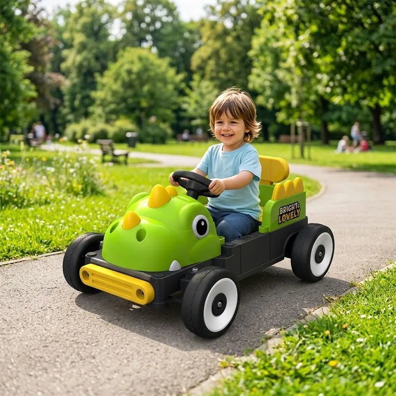 Dinosaur Shape 12V Kids Electric Car Dual Motors