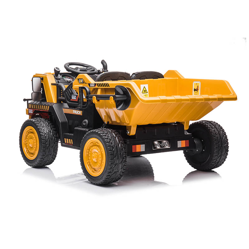12V 2WD Kids Ride-On Construction Truck with Parental Remote & Music